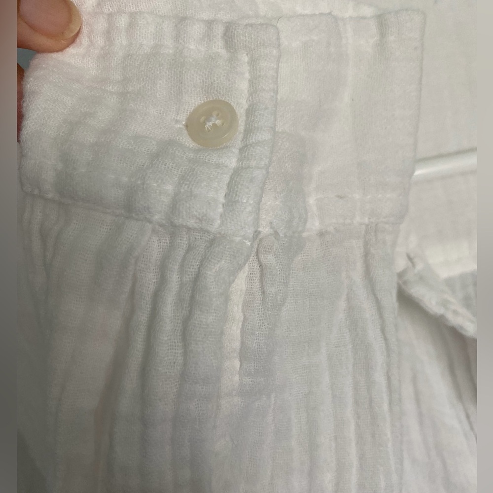 O'Neill Women's White Casual Button Down Shirt - Picture 4 of 5